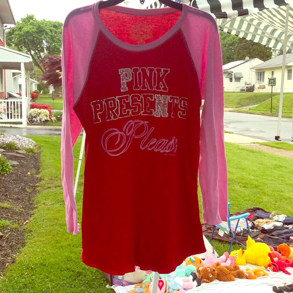 VS pink pajama shirt